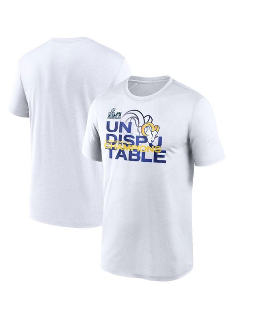Nike Los Angeles Rams Super Bowl Lvi Champions Slogan T-shirt