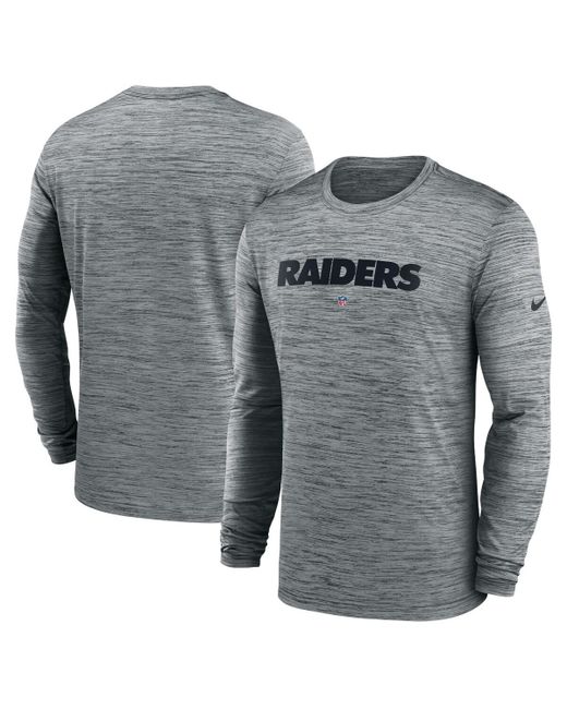 Nike Las Vegas Raiders Sideline Team Velocity Performance Long Sleeve T-shirt