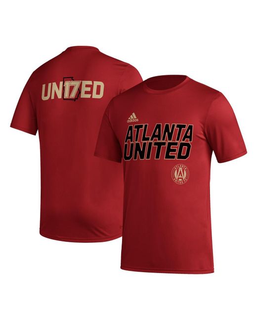 Adidas Atlanta United Fc Team Jersey Hook Aeroready T-shirt