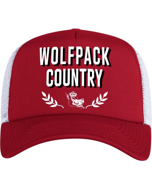 Adidas Nc State Wolfpack Phrase Foam Front Trucker Adjustable Hat