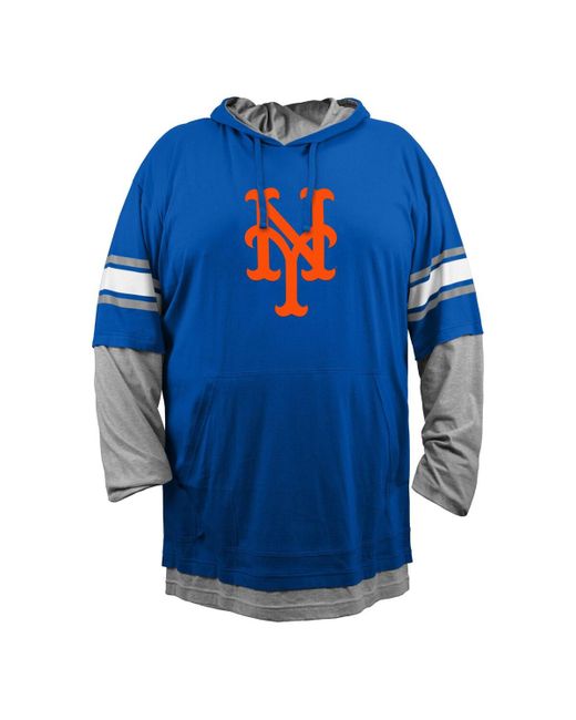 New Era New York Mets Big and Tall Twofer Pullover Hoodie