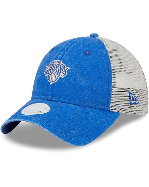 New Era New York Knicks Micro Logo 9TWENTY Trucker Adjustable Hat