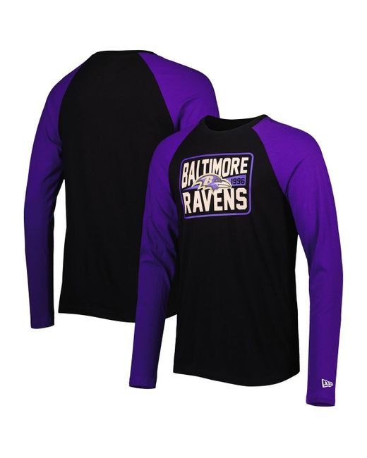New Era Baltimore Ravens Current Raglan Long Sleeve T-shirt