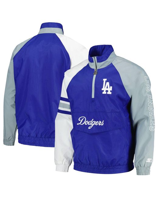 Starter Los Angeles Dodgers Elite Raglan Half-Zip Jacket