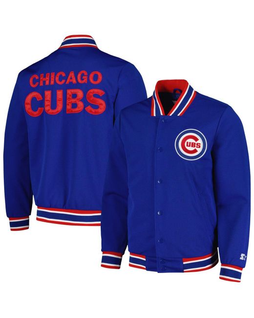 Starter Chicago Cubs Secret Weapon Satin Full-Snap Jacket