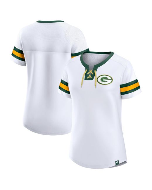 Fanatics Green Bay Packers Sunday Best Lace-Up T-shirt