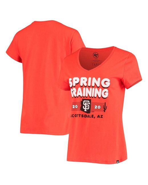 '47 Brand 47 Brand San Francisco Giants 2020 Spring Training Retro Bubble Rival V-Neck T-shirt