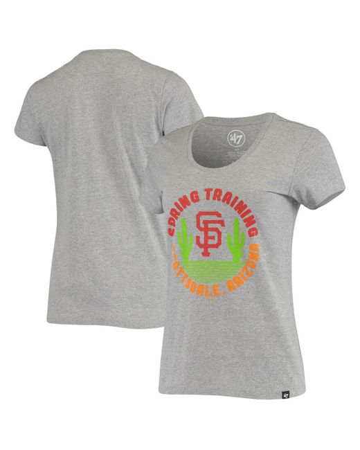 '47 Brand 47 Brand Heathered San Francisco Giants Spring Training Cactus Circle Scoop Neck T-shirt