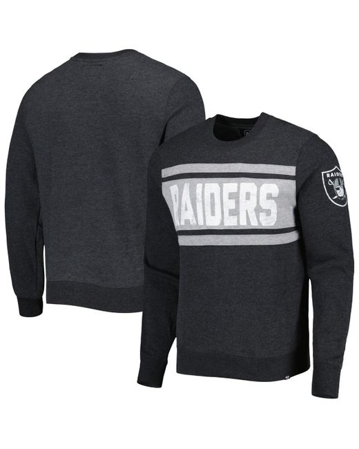 '47 Brand 47 Brand Heathered Las Vegas Raiders Bypass Tribeca Pullover Sweatshirt