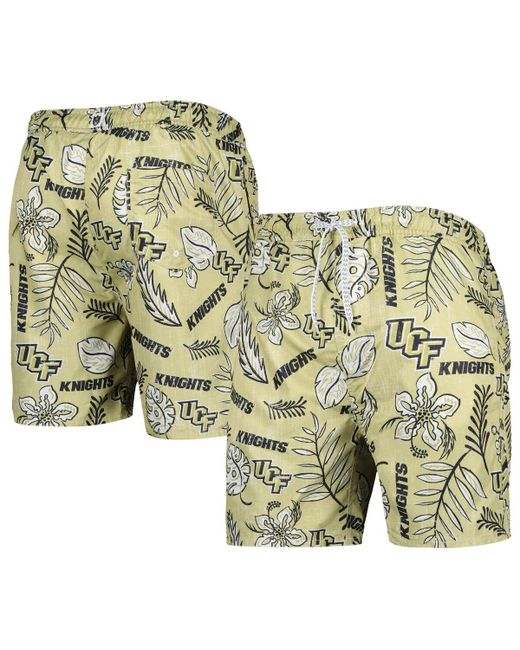 Wes & Willy Ucf Knights Vintage-Inspired Floral Swim Trunks