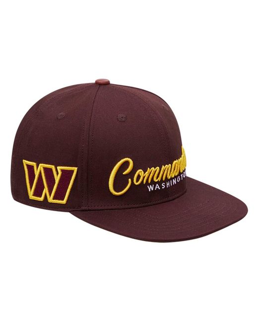 Pro Standard Washington Commanders Script Wordmark Snapback Hat