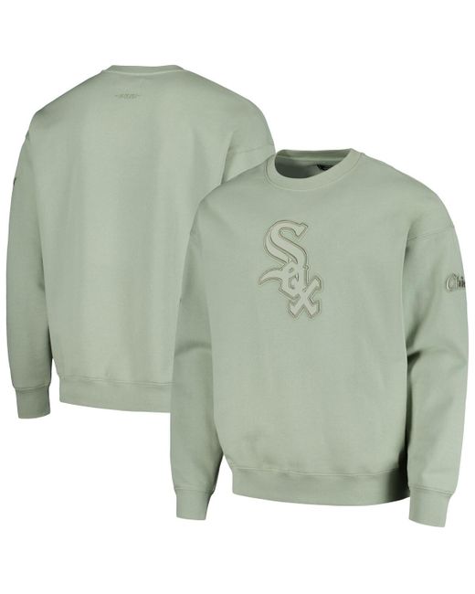 Pro Standard Chicago White Sox Neutral Drop Shoulder Pullover Sweatshirt