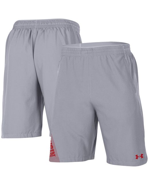 Under Armour Wisconsin Badgers 2021 Sideline Woven Shorts
