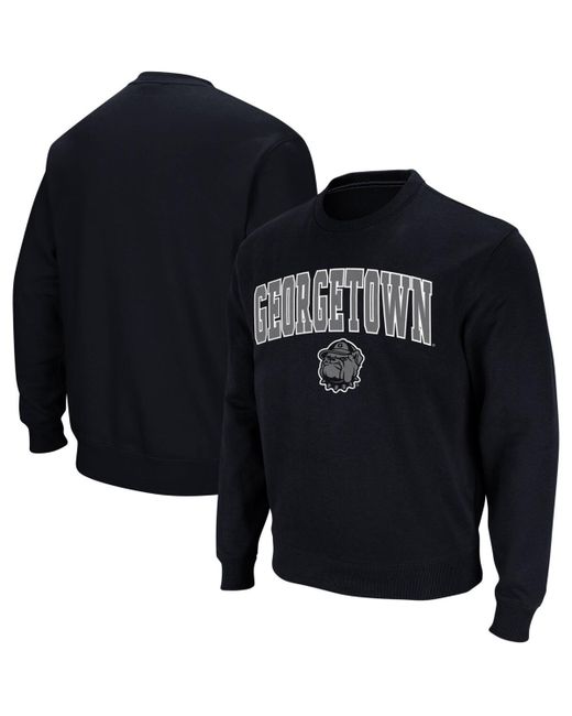 Colosseum Georgetown Hoyas Arch and Logo Crew Neck Sweatshirt