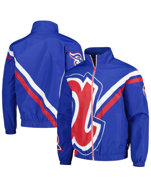Mitchell & Ness Atlanta Braves Exploded Logo Warm Up Full-Zip Jacket