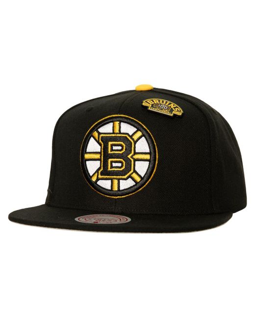 Mitchell & Ness Boston Bruins 100th Anniversary Collection Snapback Hat