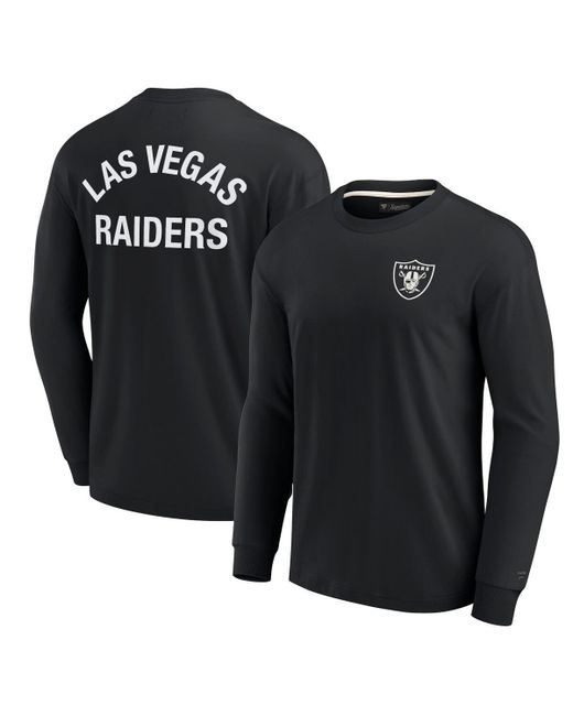 Fanatics Signature and Las Vegas Raiders Super Soft Long Sleeve T-shirt
