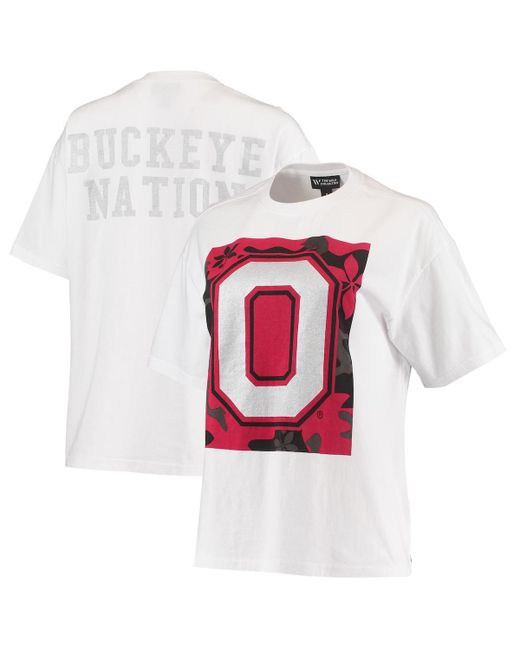 The Wild Collective Ohio State Buckeyes Camo Boxy Graphic T-shirt