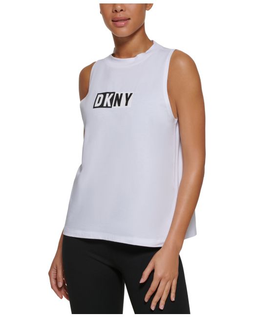 Dkny Sports Two Tone Logo Print Tank Top