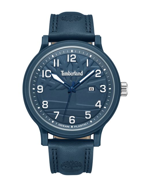 Timberland Quartz Driscoll Dark Genuine Leather Watch 46mm