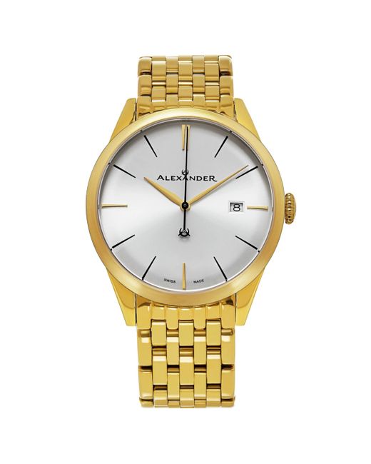 Alexander Sophisticate Silver-Tone Dial 40mm Round Watch