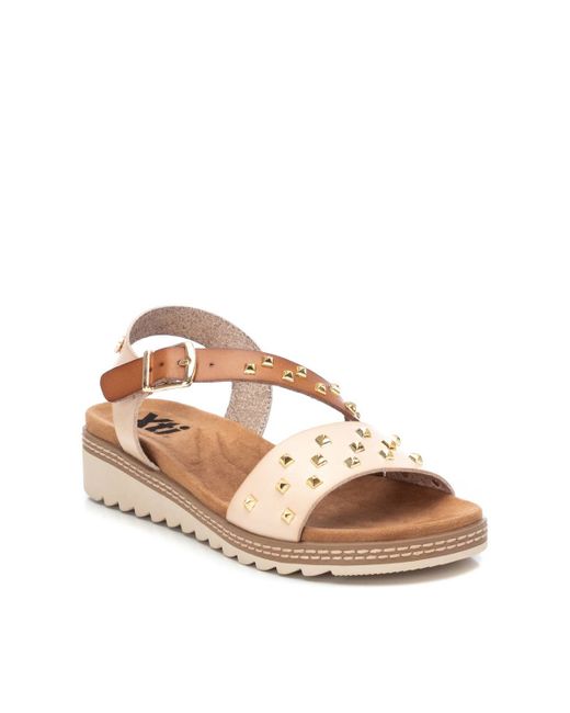 Xti Sandals With Gold Studs 14133004