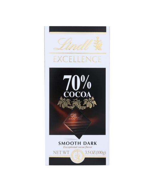 Lindt Chocolate Bar Dark 70 Percent Cocoa Smooth 3.5 oz Bars Case of 12