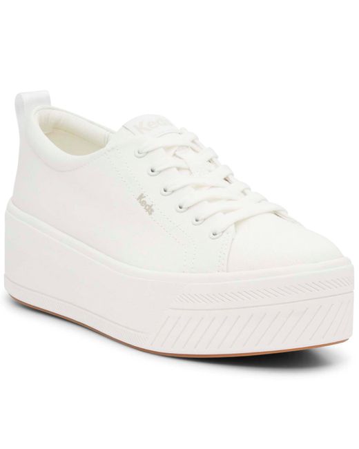 Keds Skyler Canvas Lace-Up Platform Casual Sneakers from Finish Line