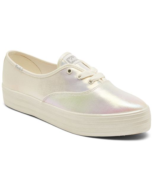 Keds Point Canvas Lace-Up Platform Casual Sneakers from Finish Line