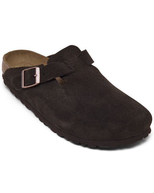 Birkenstock Boston Soft Footbed Suede Leather Clogs from Finish Line