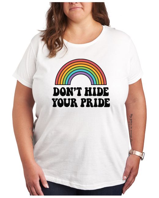 Hybrid Apparel Air Waves Trendy Plus Pride Graphic T-shirt