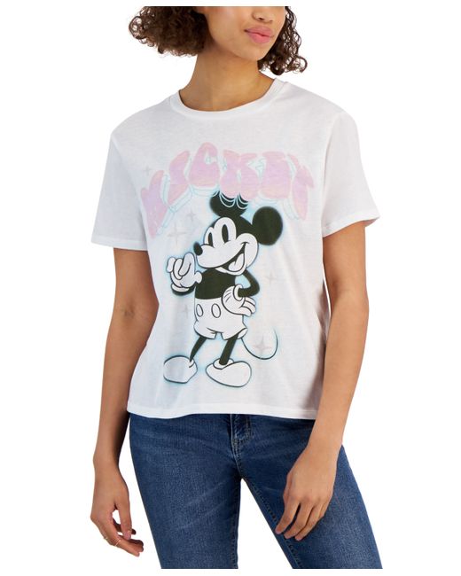 Disney Juniors Trippy Mickey Graphic-Print Tee