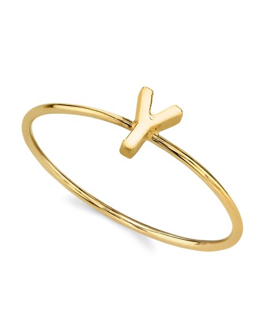 2028 14K Gold-tone Initial Ring Y