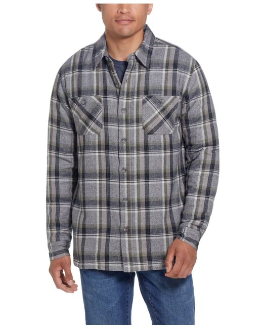 Weatherproof Vintage Sherpa Lined Flannel Shirt Jacket