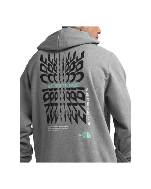 The North Face Brand Proud Graphic Pullover Hoodie crater Aqua
