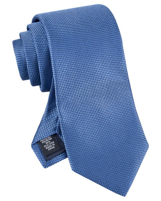 Tommy Hilfiger Basket Weave Solid Tie blue