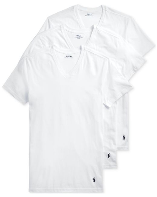 Polo Ralph Lauren Slim Fit V-Neck Undershirt 3-Pack
