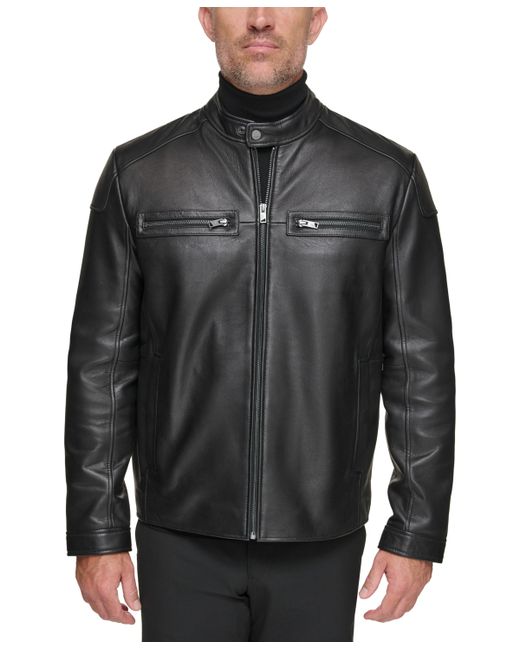 Marc New York Bantam Racer Style Lamb Leather Jacket
