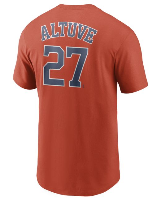 Nike Jose Altuve Houston Astros Name and Number Player T-Shirt