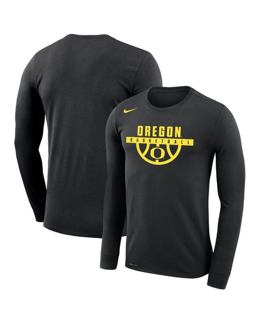 Nike Oregon Ducks Basketball Drop Legend Long Sleeve Performance T-shirt