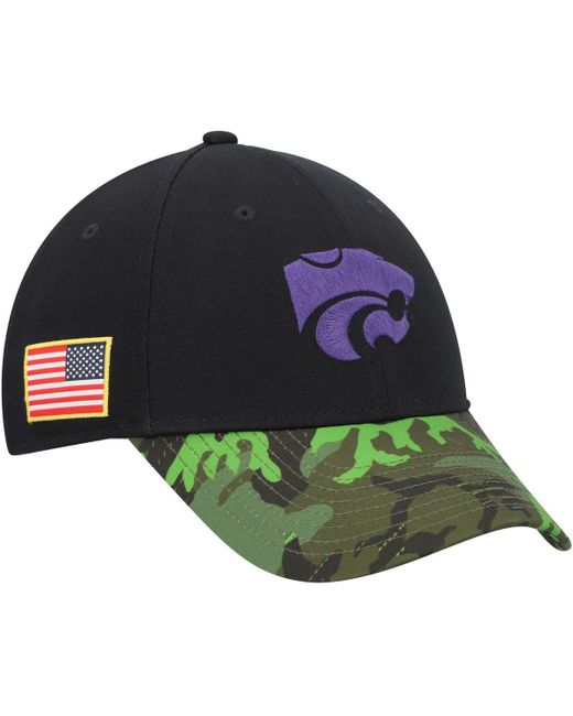 Nike Camo Kansas State Wildcats Veterans Day 2Tone Legacy91 Adjustable Hat