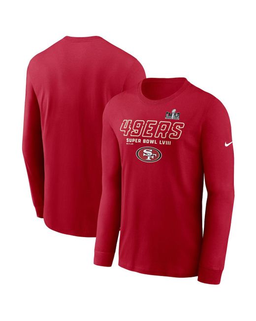 Nike San Francisco 49ers Super Bowl Lviii Iconic Long Sleeve T-shirt