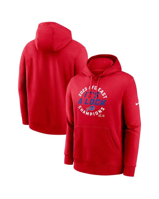 Nike Buffalo Bills 2023 Afc East Division Champions Locker Room Trophy Collection Club Pullover Hoodie