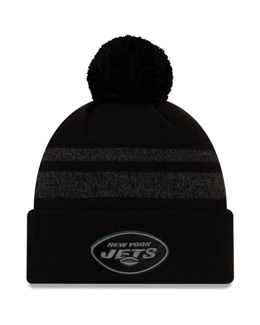 New Era New York Jets Dispatch Cuffed Knit Hat with Pom