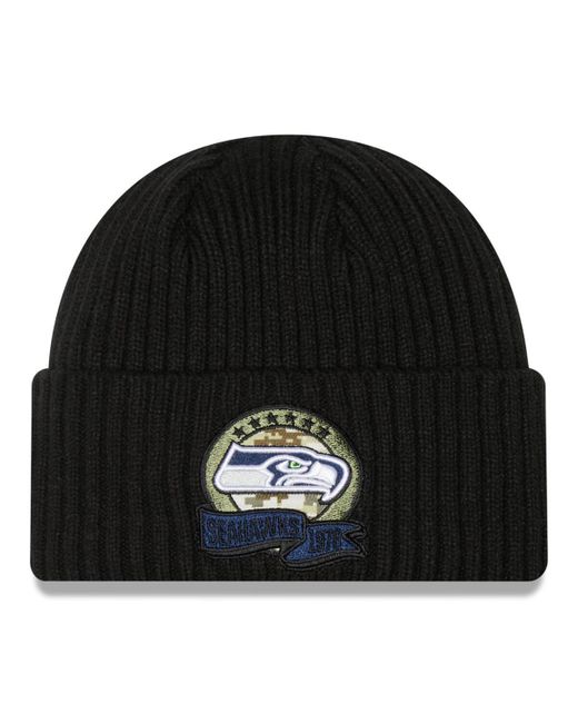 New Era Seattle Seahawks 2022 Salute To Service Knit Hat