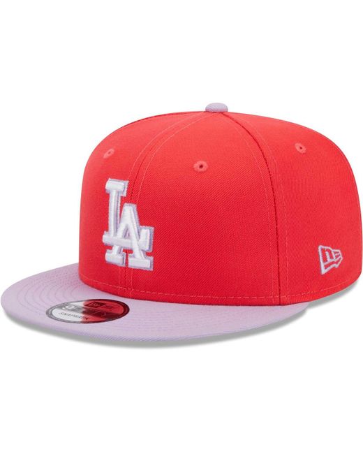 New Era Purple Los Angeles Dodgers Spring Basic Two-Tone 9FIFTY Snapback Hat