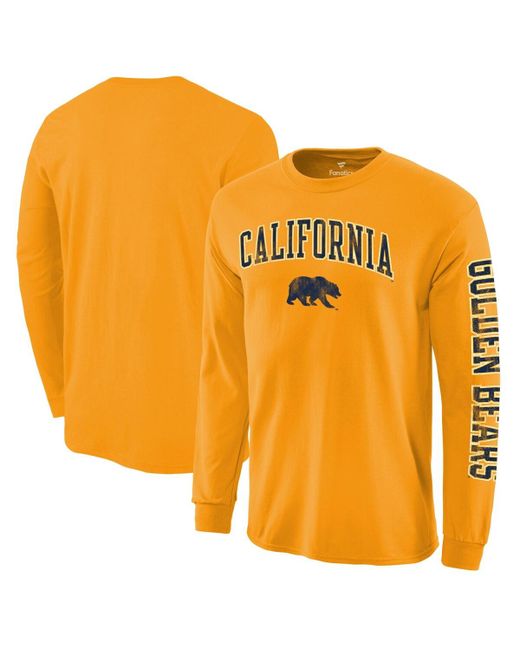 Fanatics Cal Bears Distressed Arch Over Logo Long Sleeve Hit T-shirt