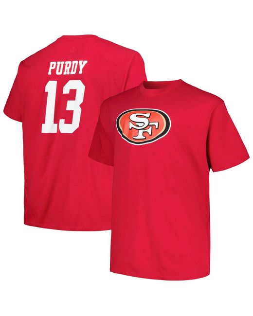 Fanatics Brock Purdy San Francisco 49ers Big and Tall Player Name Number T-shirt