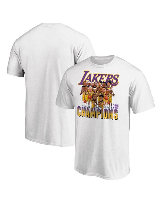 Fanatics Los Angeles Lakers 2020 Nba Finals Champions Team Caricature T-shirt
