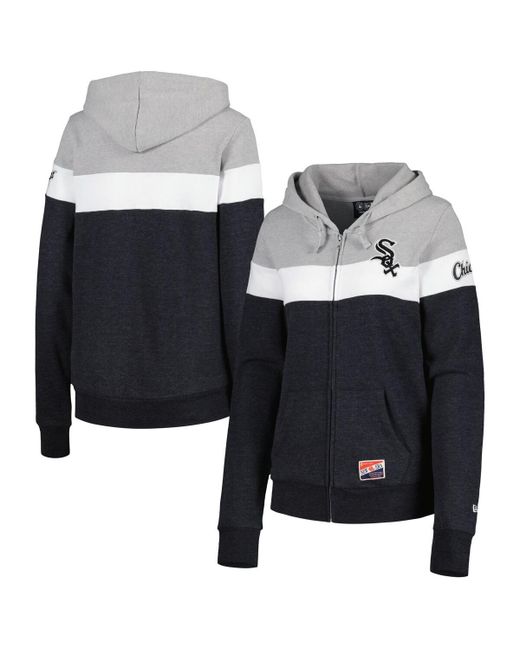New Era Chicago White Sox Colorblock Full-Zip Hoodie Jacket